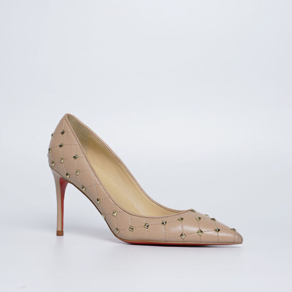 KM005-2.jpg Studs Pointy Heel Dress Shoes - Custom Luxury Women's Footwear Manufacturer