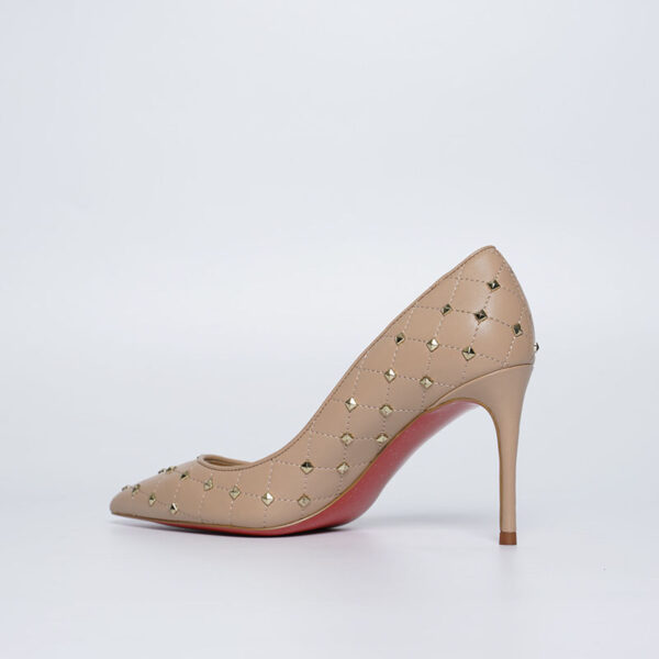 KM005-3.jpg Studs Pointy Heel Dress Shoes - Custom Luxury Women's Footwear Manufacturer