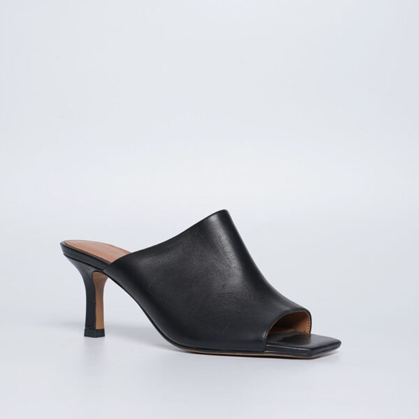 KM006-2.jpg Leather High Heel Mules for Women - Custom Designer Footwear
