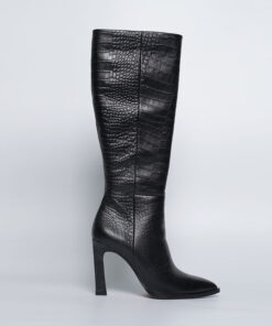 Luxury Croco Leather High Heel Boots – Custom Designer Women's Footwear