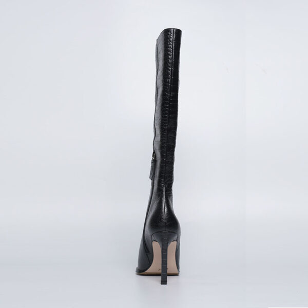 KM010-4.jpg Luxury Croco Leather High Heel Boots