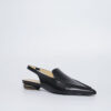 Luxury Flat Leather Slingback Shoes