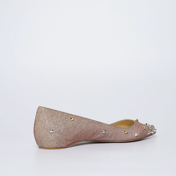 KM015-3.jpg Luxury Handmade Studded Glitter Skimmer Flats – Custom Women’s Shoes