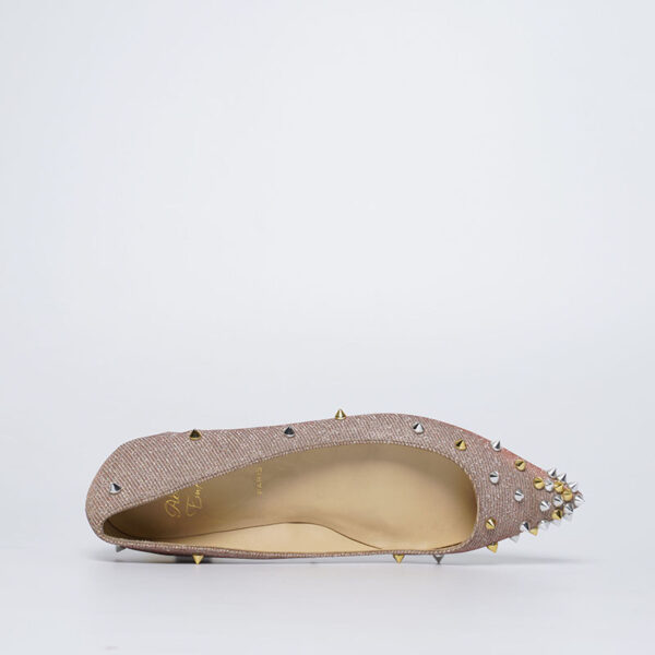 KM015-4.jpg Luxury Handmade Studded Glitter Skimmer Flats – Custom Women’s Shoes