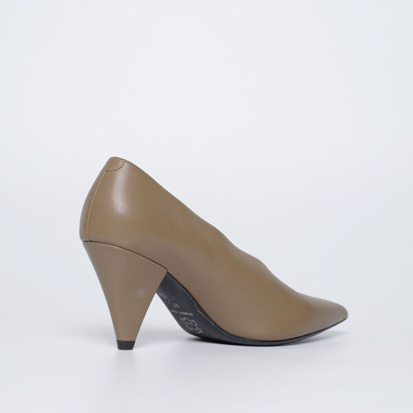 Luxury Leather Cone Heel Bootie